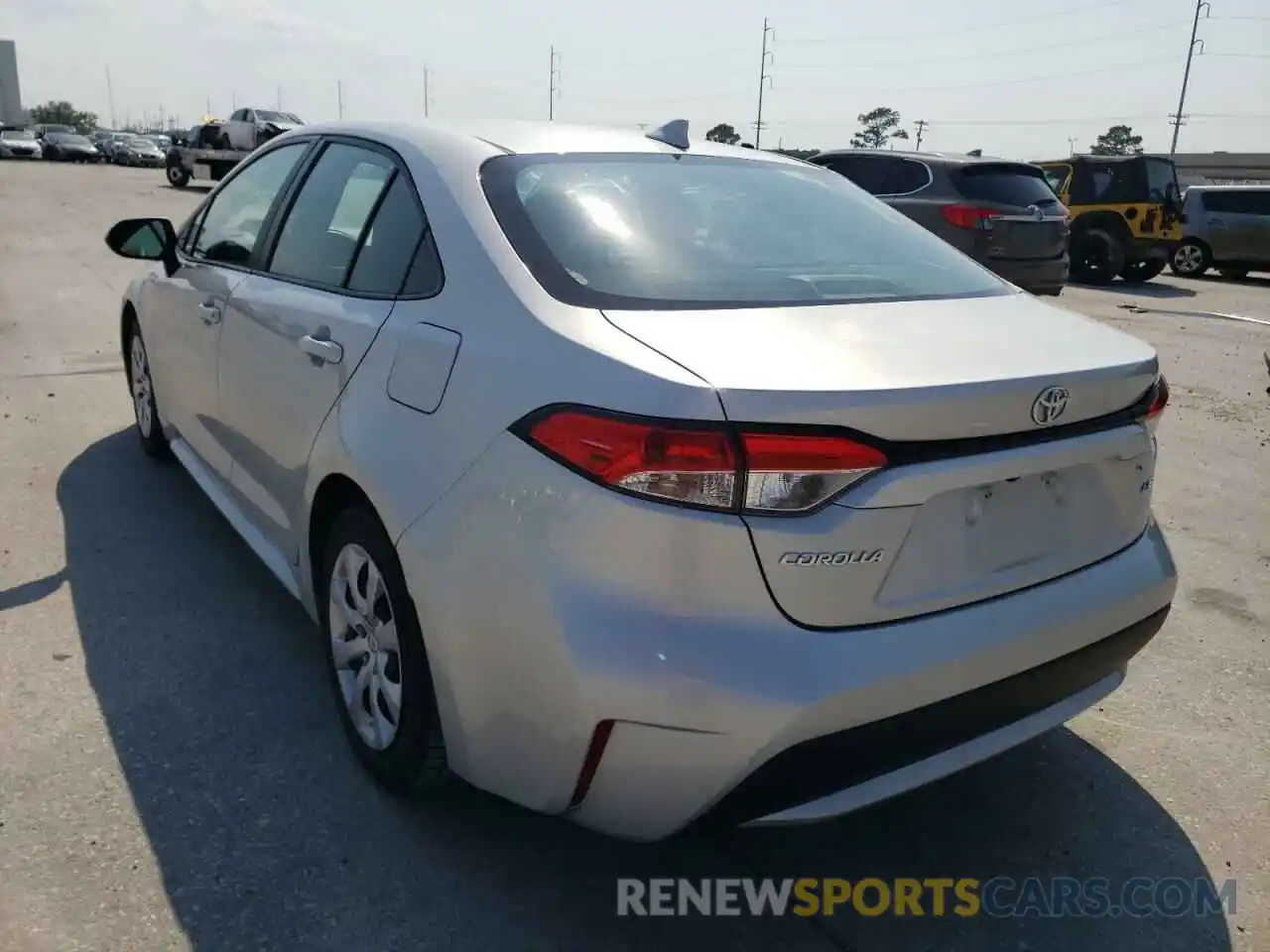 3 Photograph of a damaged car 5YFEPRAE6LP076249 TOYOTA COROLLA 2020