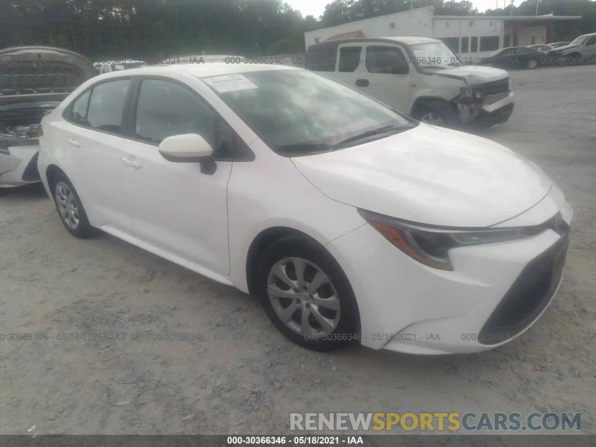 1 Photograph of a damaged car 5YFEPRAE6LP077143 TOYOTA COROLLA 2020