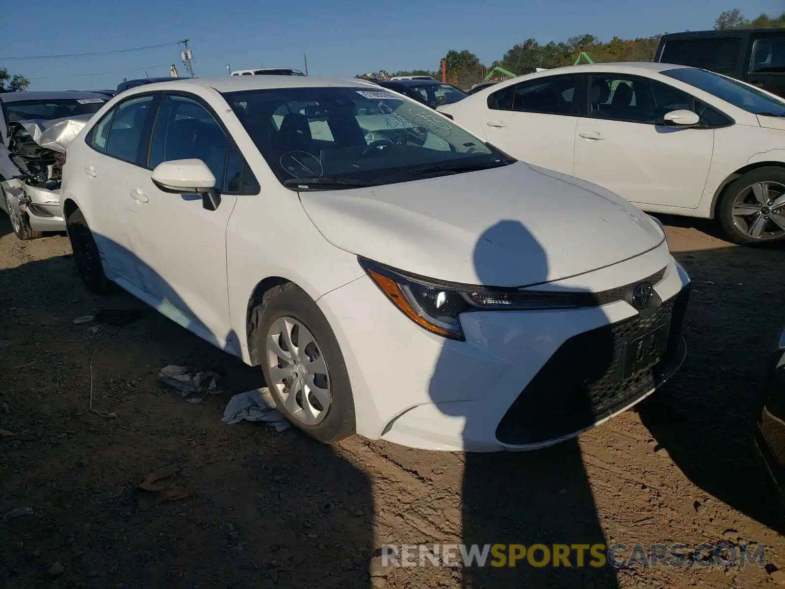 1 Photograph of a damaged car 5YFEPRAE6LP077286 TOYOTA COROLLA 2020