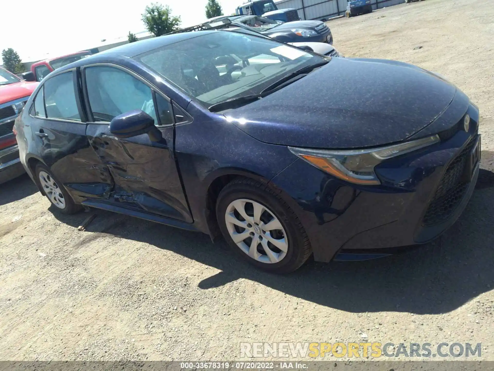 1 Photograph of a damaged car 5YFEPRAE6LP078017 TOYOTA COROLLA 2020