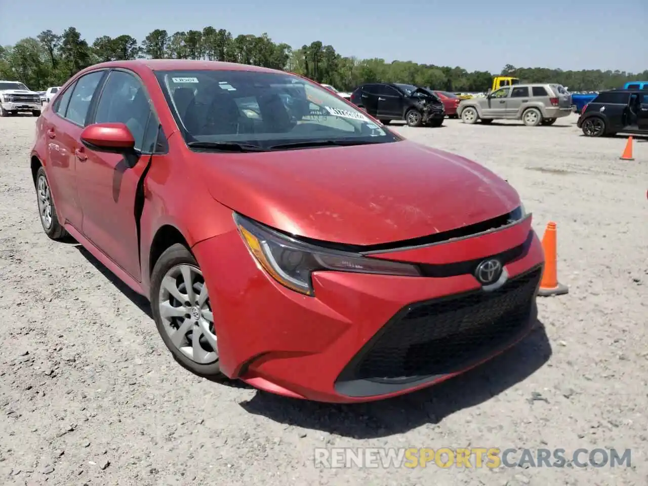 1 Photograph of a damaged car 5YFEPRAE6LP078079 TOYOTA COROLLA 2020