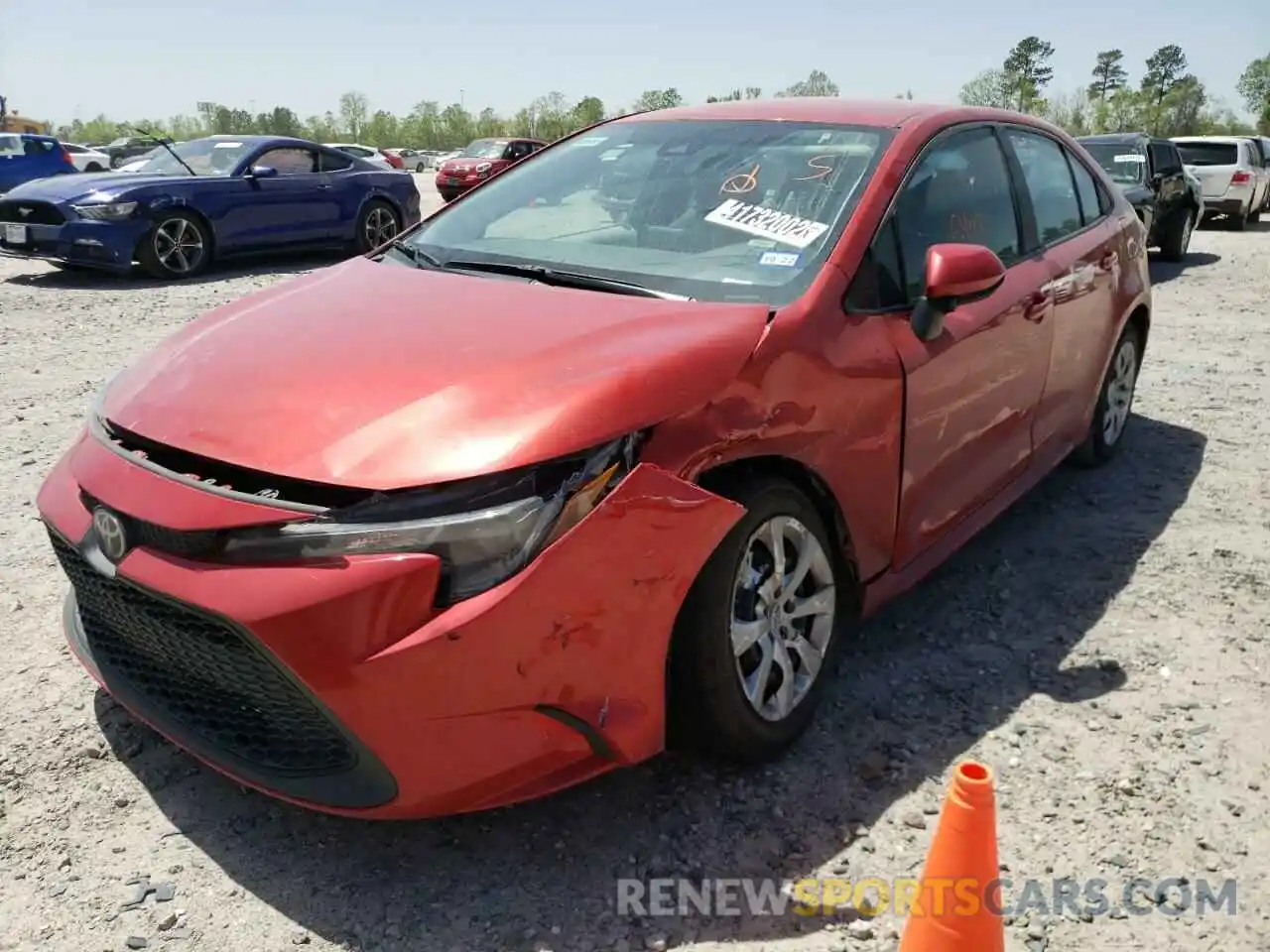 2 Photograph of a damaged car 5YFEPRAE6LP078079 TOYOTA COROLLA 2020