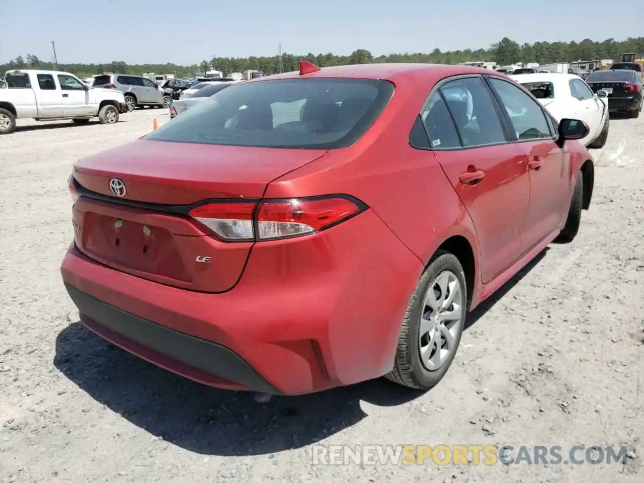 4 Photograph of a damaged car 5YFEPRAE6LP078079 TOYOTA COROLLA 2020