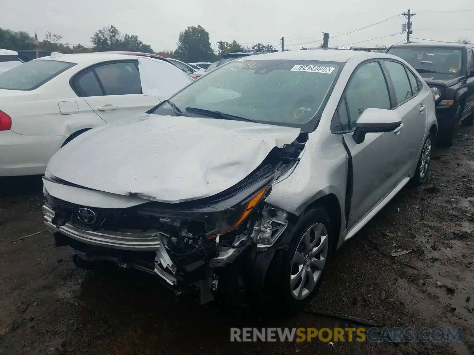 2 Photograph of a damaged car 5YFEPRAE6LP078678 TOYOTA COROLLA 2020