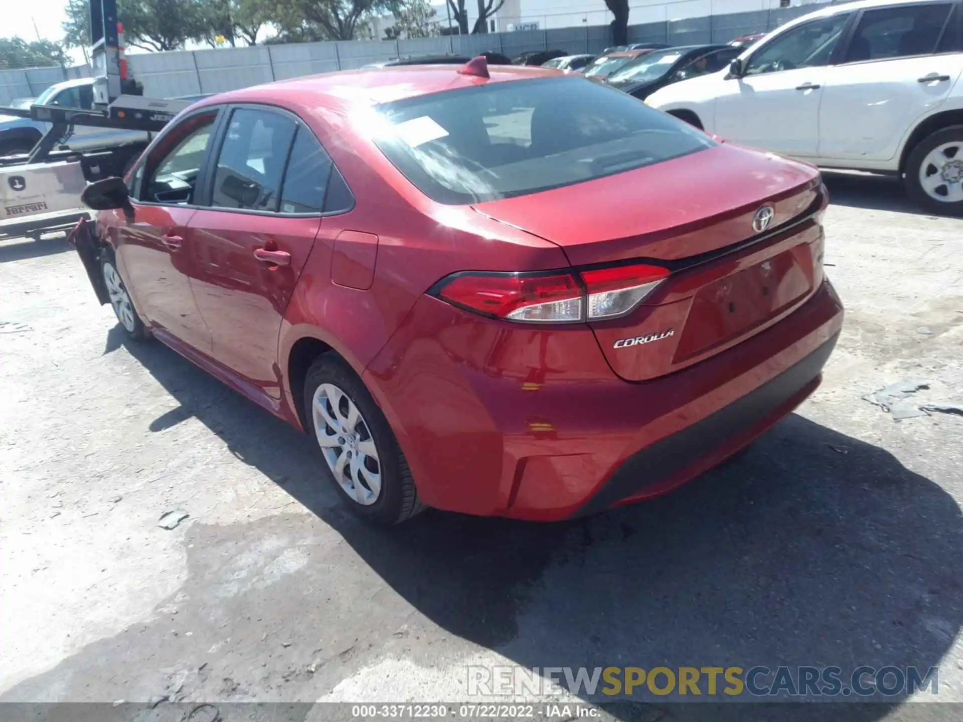 3 Photograph of a damaged car 5YFEPRAE6LP078776 TOYOTA COROLLA 2020