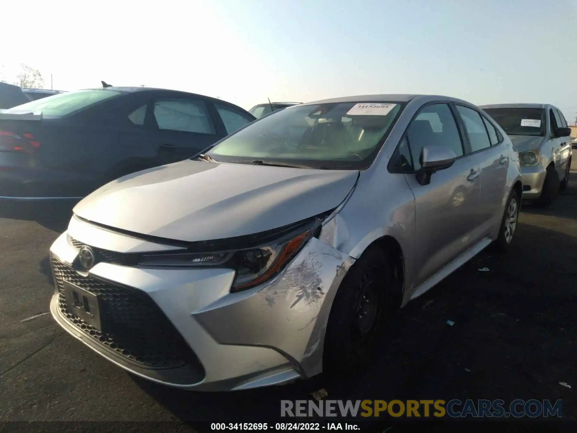 2 Photograph of a damaged car 5YFEPRAE6LP078843 TOYOTA COROLLA 2020