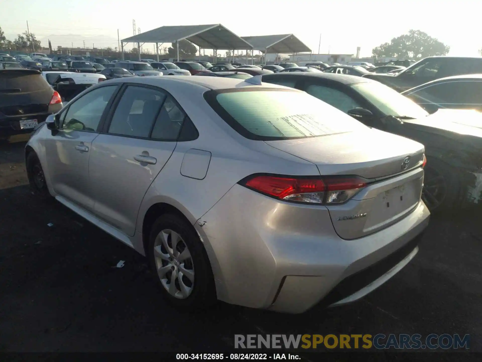 3 Photograph of a damaged car 5YFEPRAE6LP078843 TOYOTA COROLLA 2020