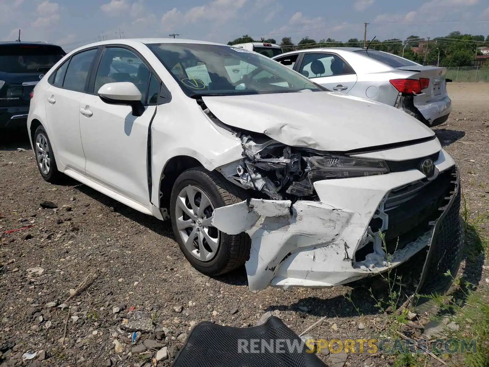 1 Photograph of a damaged car 5YFEPRAE6LP078874 TOYOTA COROLLA 2020