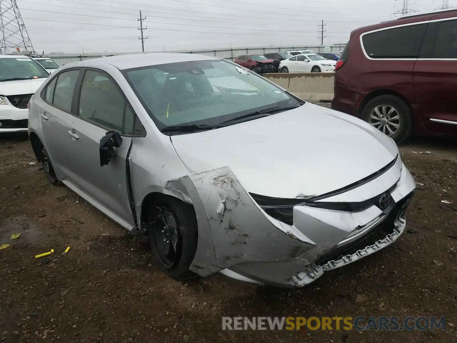 1 Photograph of a damaged car 5YFEPRAE6LP079166 TOYOTA COROLLA 2020