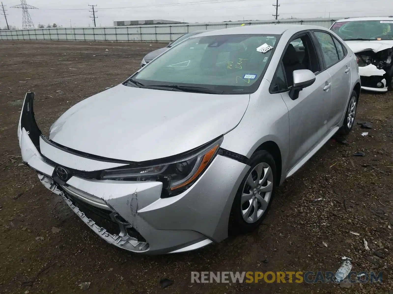 2 Photograph of a damaged car 5YFEPRAE6LP079166 TOYOTA COROLLA 2020