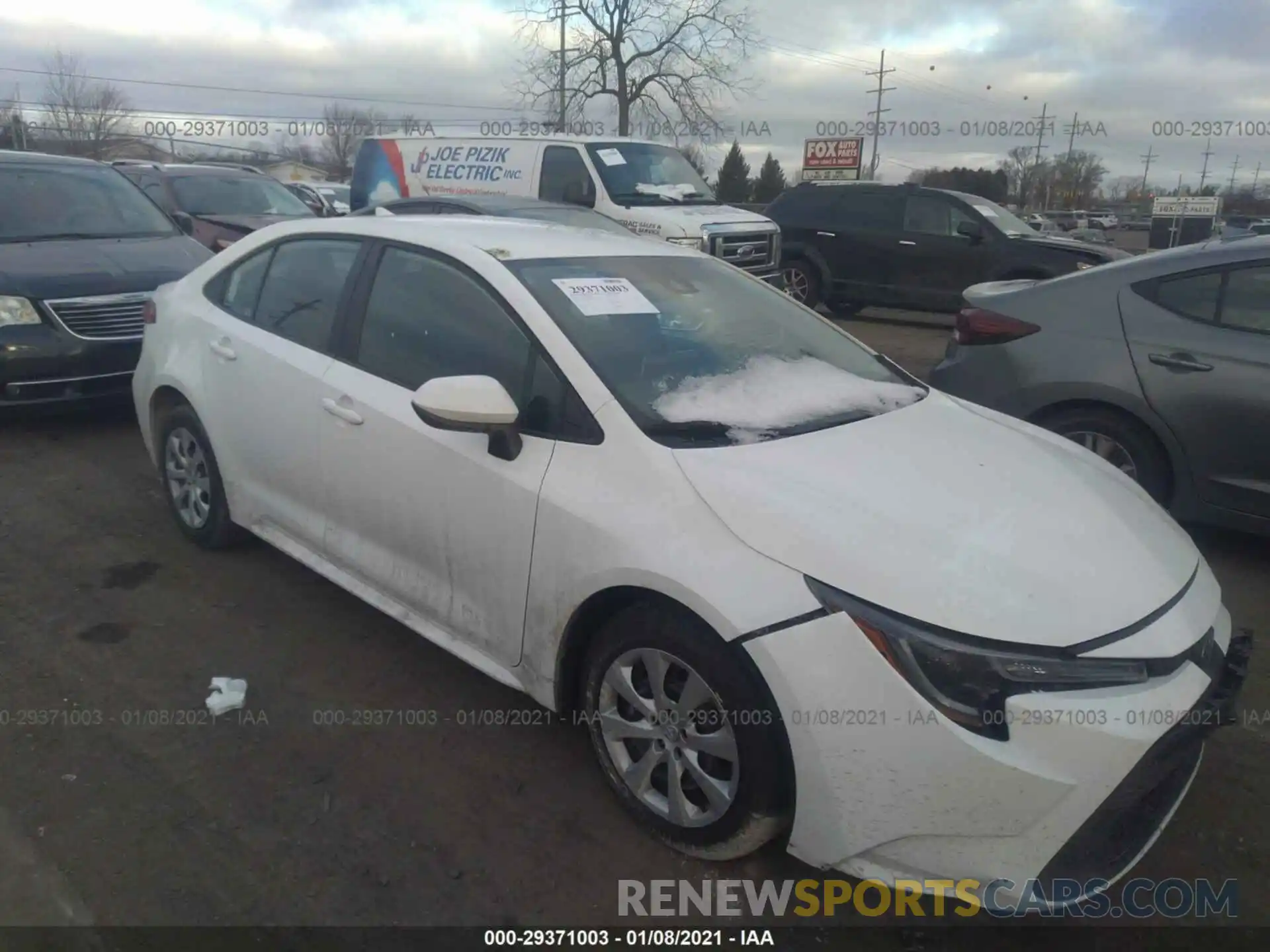 1 Photograph of a damaged car 5YFEPRAE6LP079779 TOYOTA COROLLA 2020