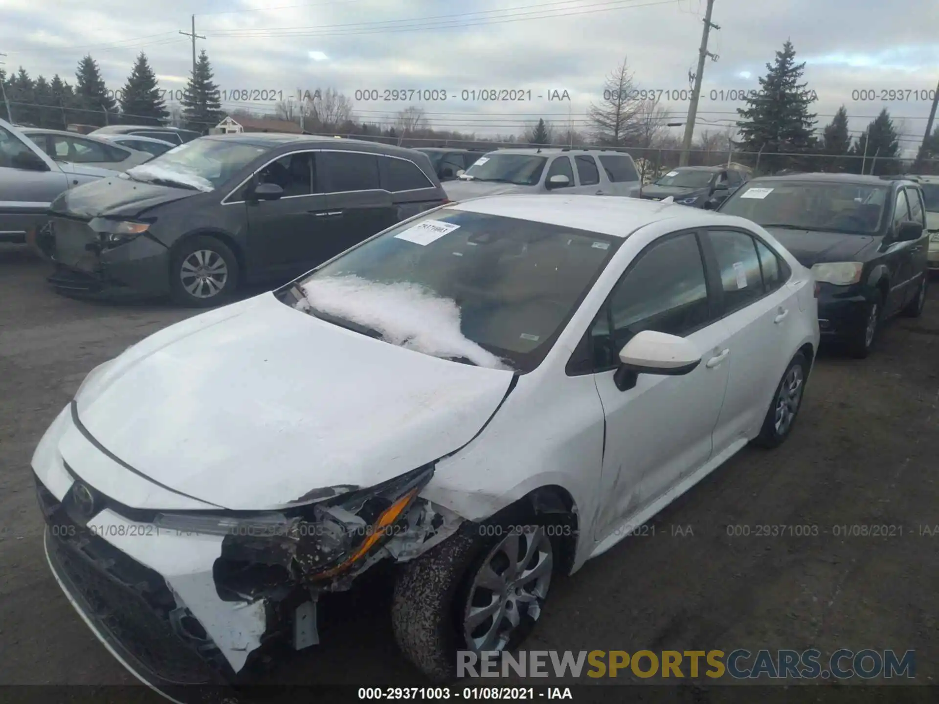 2 Photograph of a damaged car 5YFEPRAE6LP079779 TOYOTA COROLLA 2020