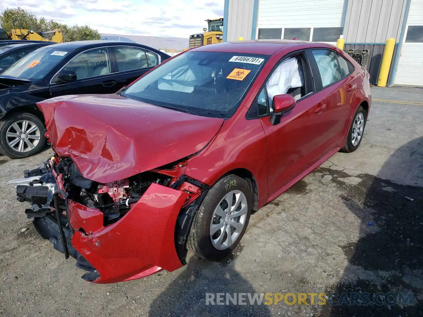 2 Photograph of a damaged car 5YFEPRAE6LP080401 TOYOTA COROLLA 2020