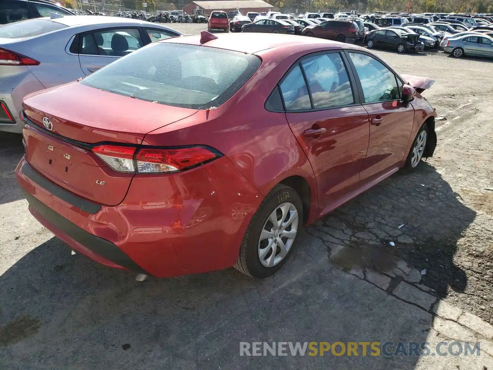 4 Photograph of a damaged car 5YFEPRAE6LP080401 TOYOTA COROLLA 2020