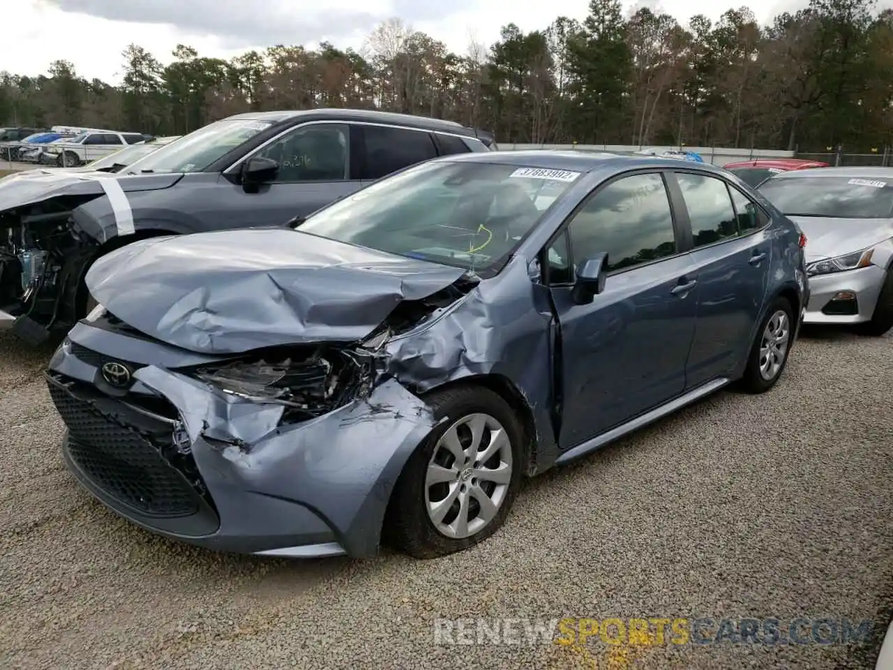 2 Photograph of a damaged car 5YFEPRAE6LP080477 TOYOTA COROLLA 2020