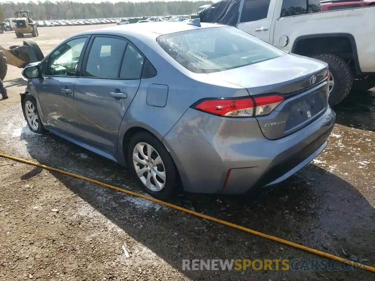 3 Photograph of a damaged car 5YFEPRAE6LP080477 TOYOTA COROLLA 2020