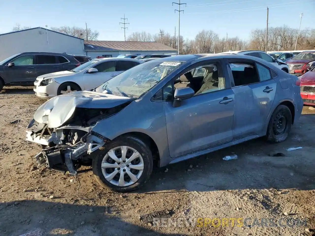 1 Photograph of a damaged car 5YFEPRAE6LP080673 TOYOTA COROLLA 2020