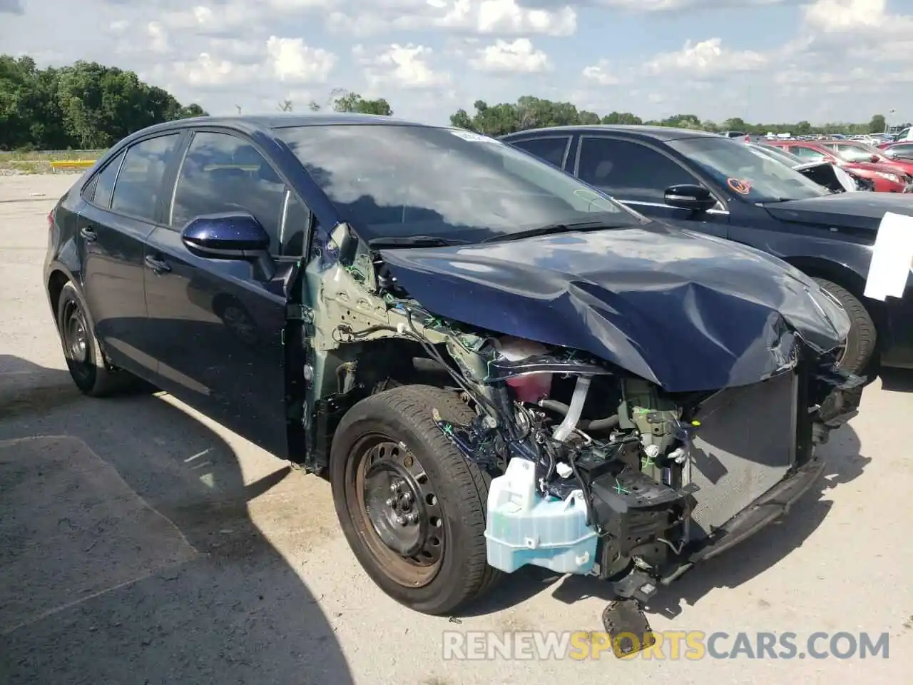 1 Photograph of a damaged car 5YFEPRAE6LP082357 TOYOTA COROLLA 2020