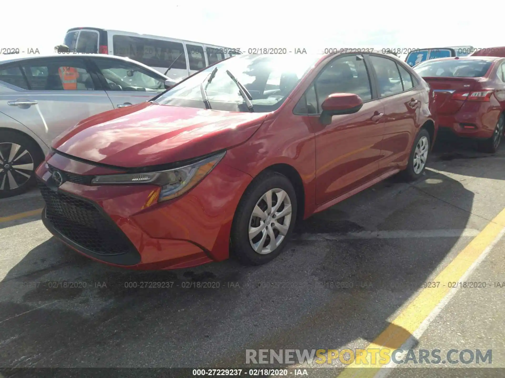 2 Photograph of a damaged car 5YFEPRAE6LP082620 TOYOTA COROLLA 2020