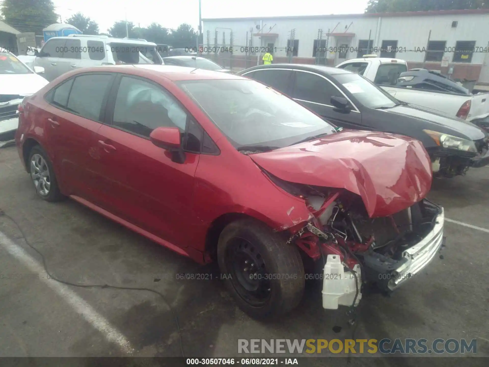 1 Photograph of a damaged car 5YFEPRAE6LP083069 TOYOTA COROLLA 2020