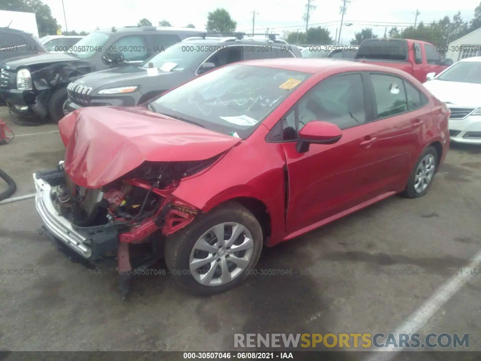 2 Photograph of a damaged car 5YFEPRAE6LP083069 TOYOTA COROLLA 2020