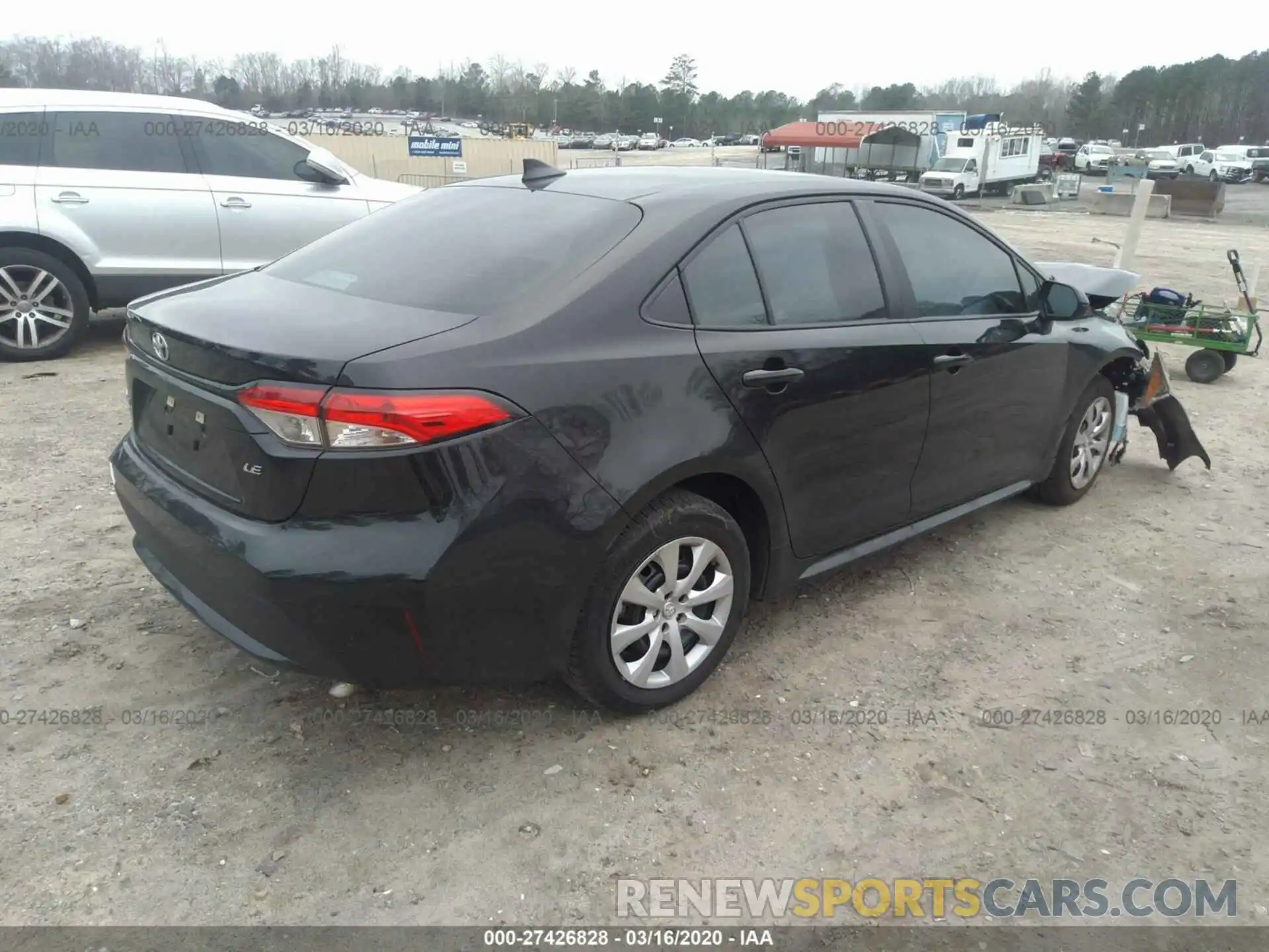 4 Photograph of a damaged car 5YFEPRAE6LP083203 TOYOTA COROLLA 2020