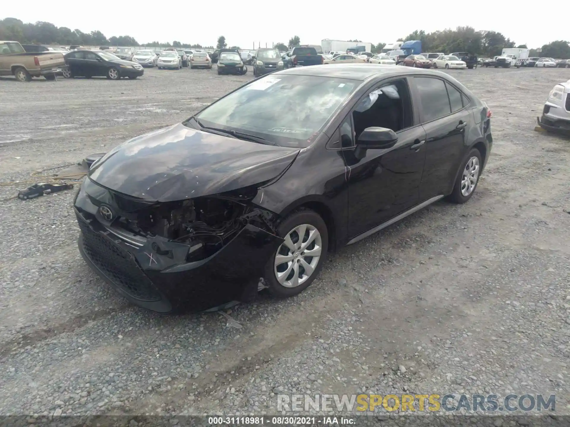 2 Photograph of a damaged car 5YFEPRAE6LP084125 TOYOTA COROLLA 2020