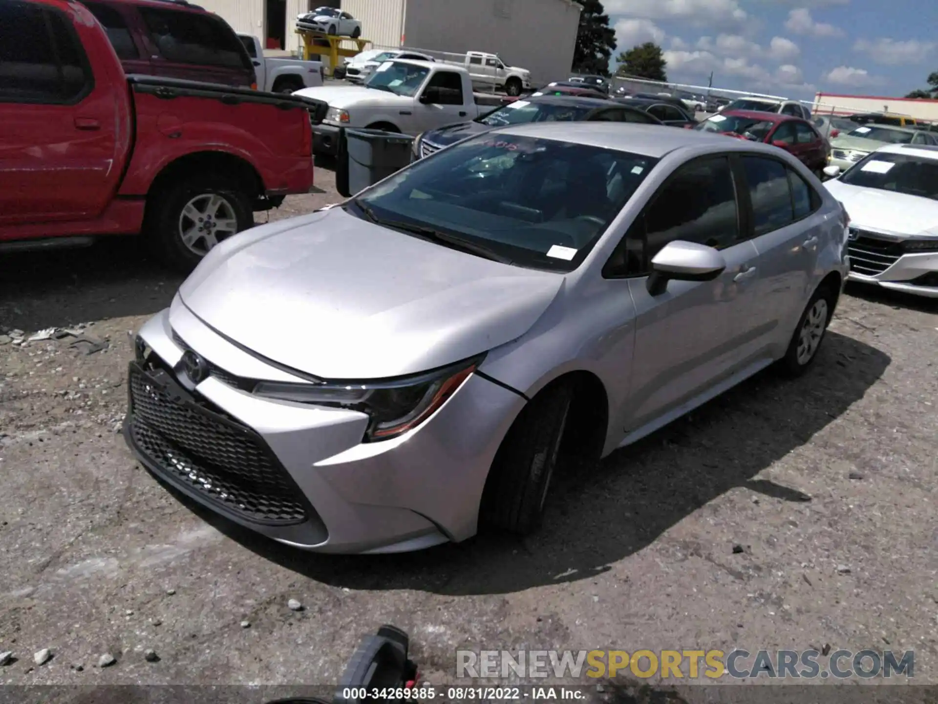 2 Photograph of a damaged car 5YFEPRAE6LP084142 TOYOTA COROLLA 2020