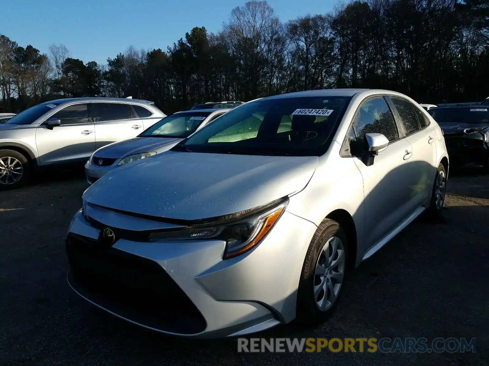 2 Photograph of a damaged car 5YFEPRAE6LP086103 TOYOTA COROLLA 2020