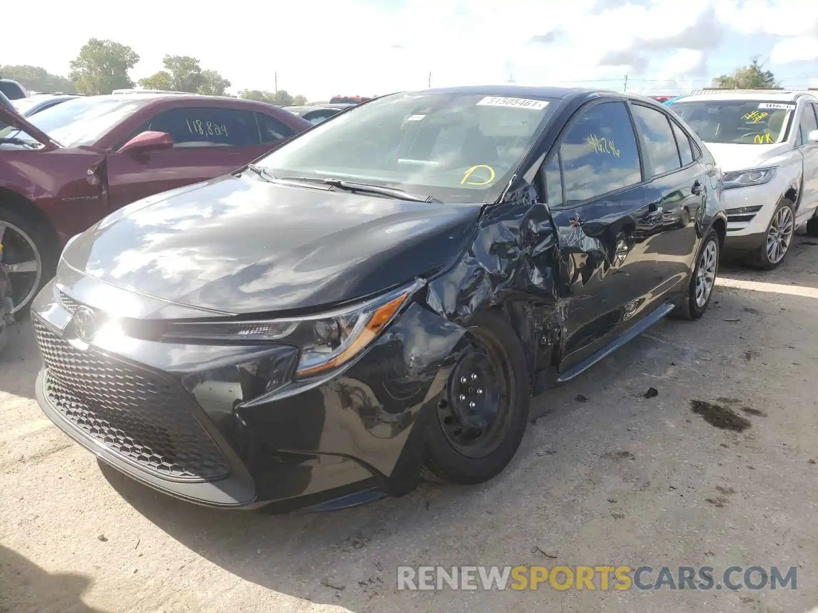 2 Photograph of a damaged car 5YFEPRAE6LP086330 TOYOTA COROLLA 2020