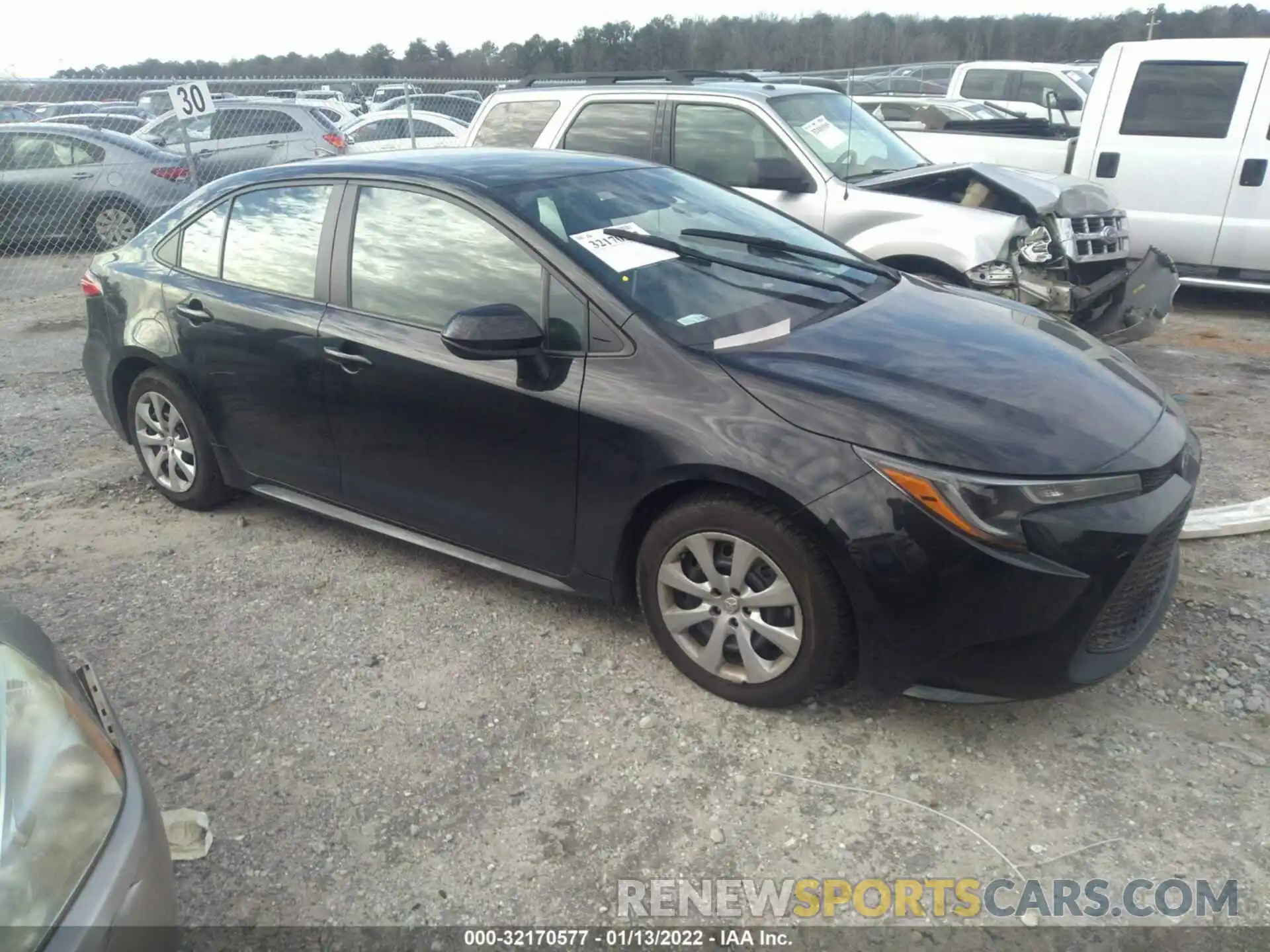 1 Photograph of a damaged car 5YFEPRAE6LP086456 TOYOTA COROLLA 2020