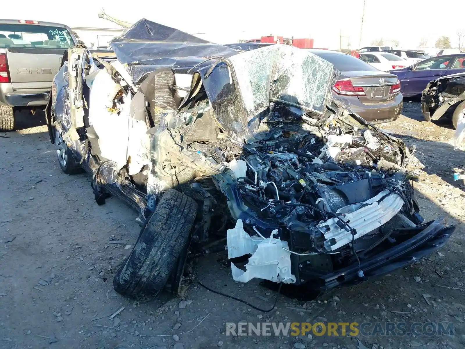 1 Photograph of a damaged car 5YFEPRAE6LP086652 TOYOTA COROLLA 2020