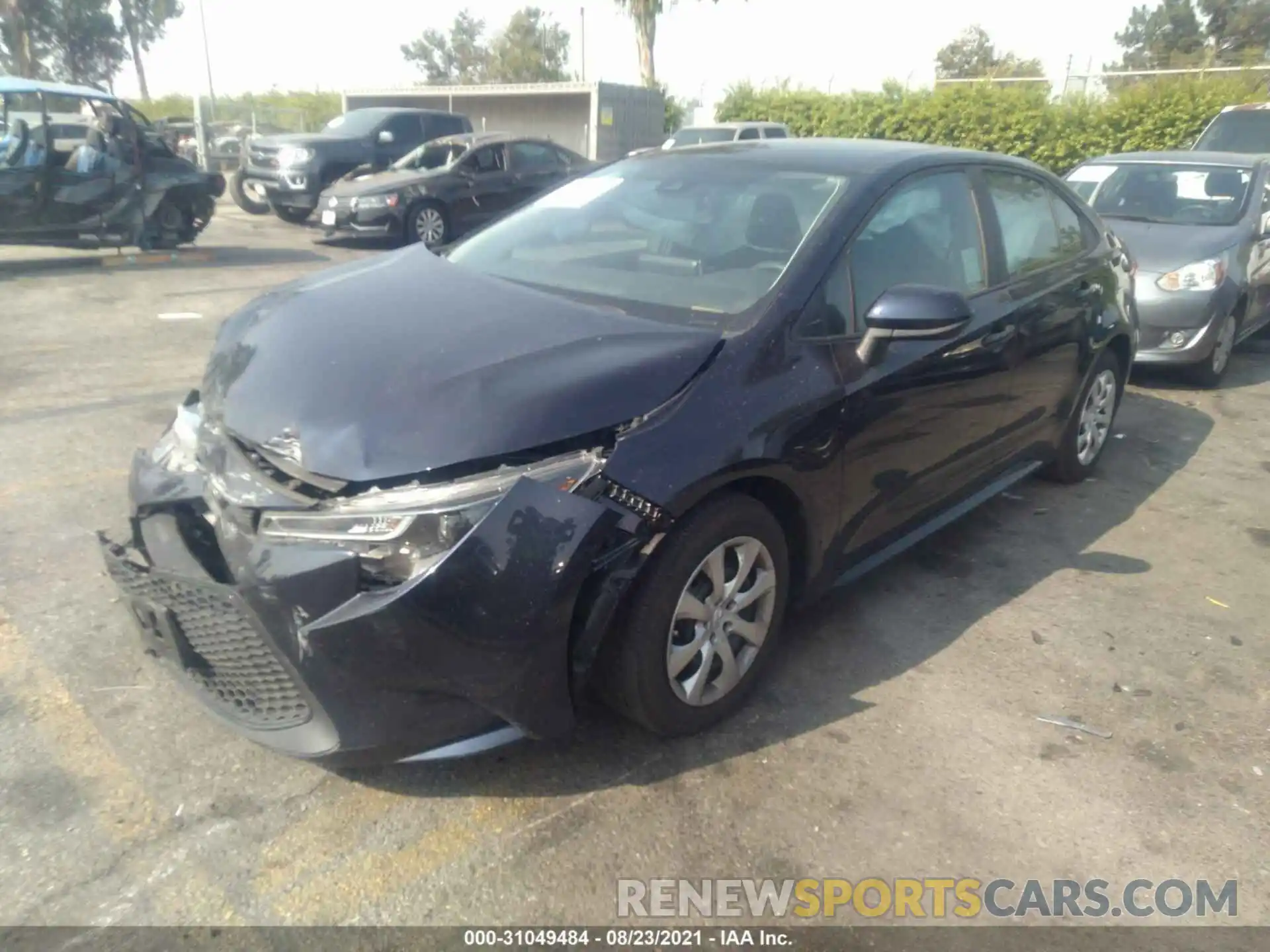 2 Photograph of a damaged car 5YFEPRAE6LP087073 TOYOTA COROLLA 2020