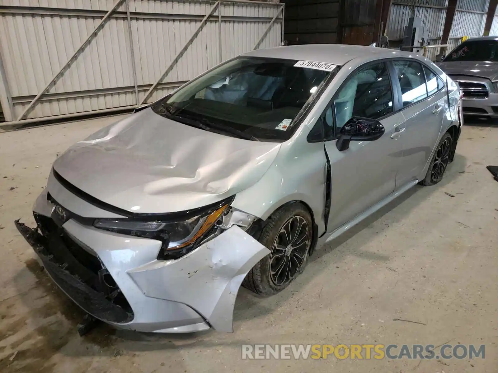 2 Photograph of a damaged car 5YFEPRAE6LP087087 TOYOTA COROLLA 2020