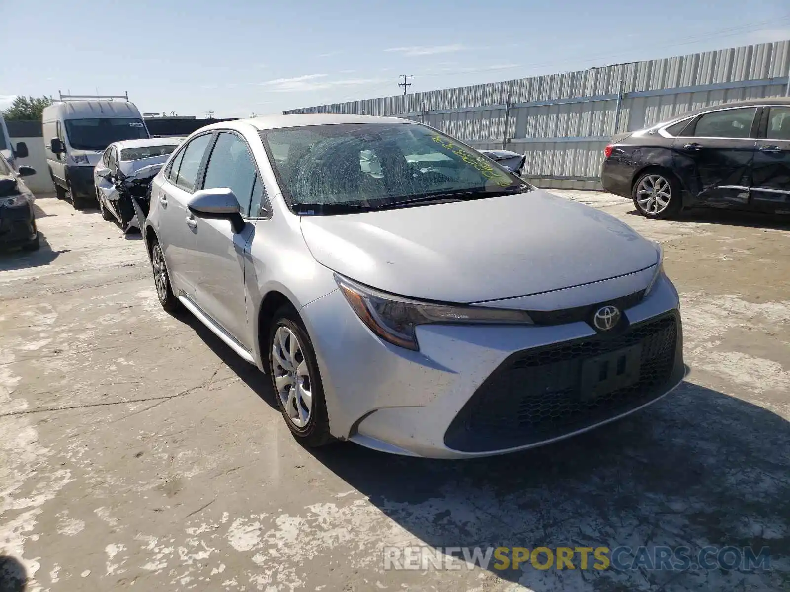 1 Photograph of a damaged car 5YFEPRAE6LP087302 TOYOTA COROLLA 2020