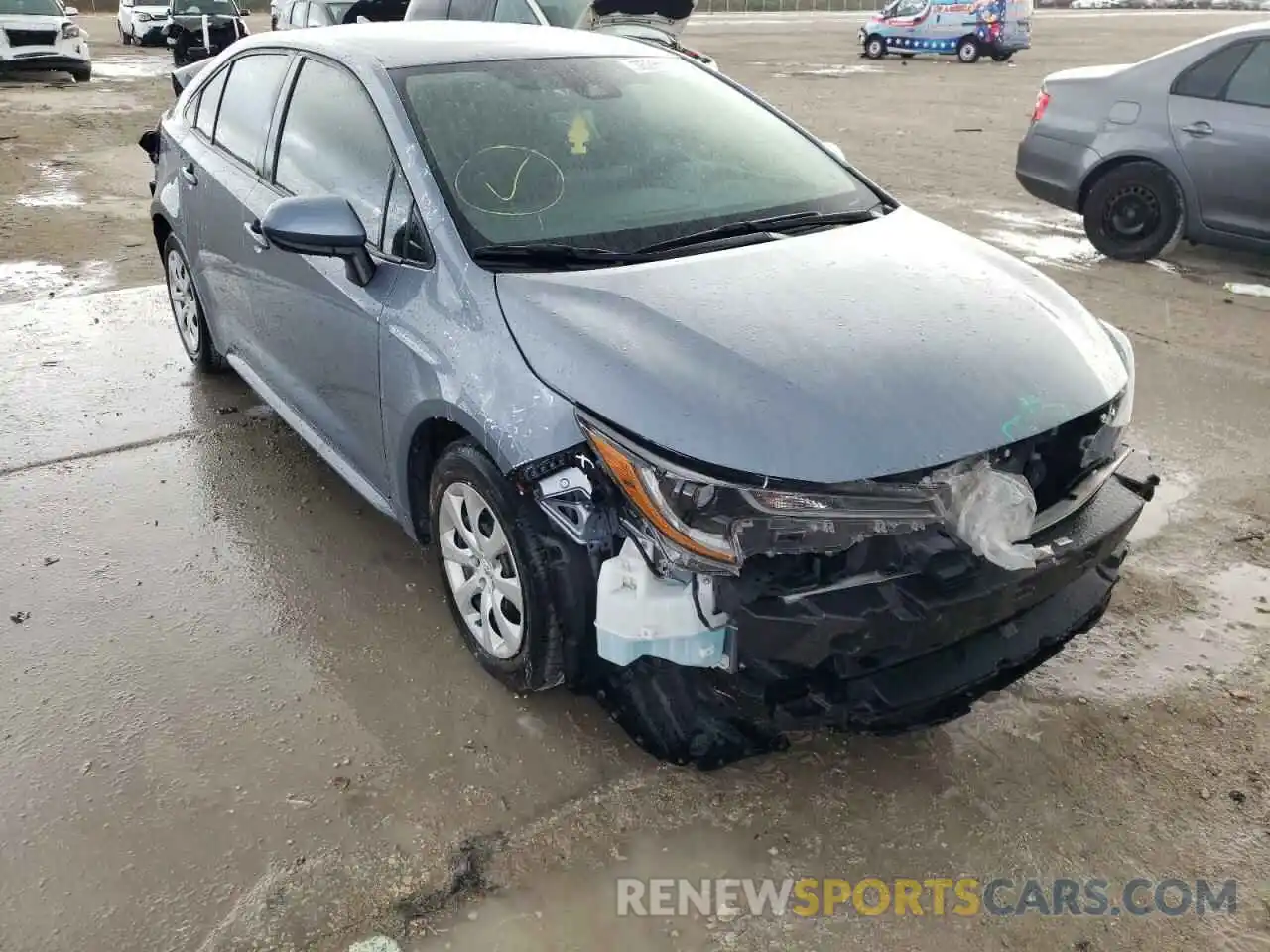 1 Photograph of a damaged car 5YFEPRAE6LP087414 TOYOTA COROLLA 2020