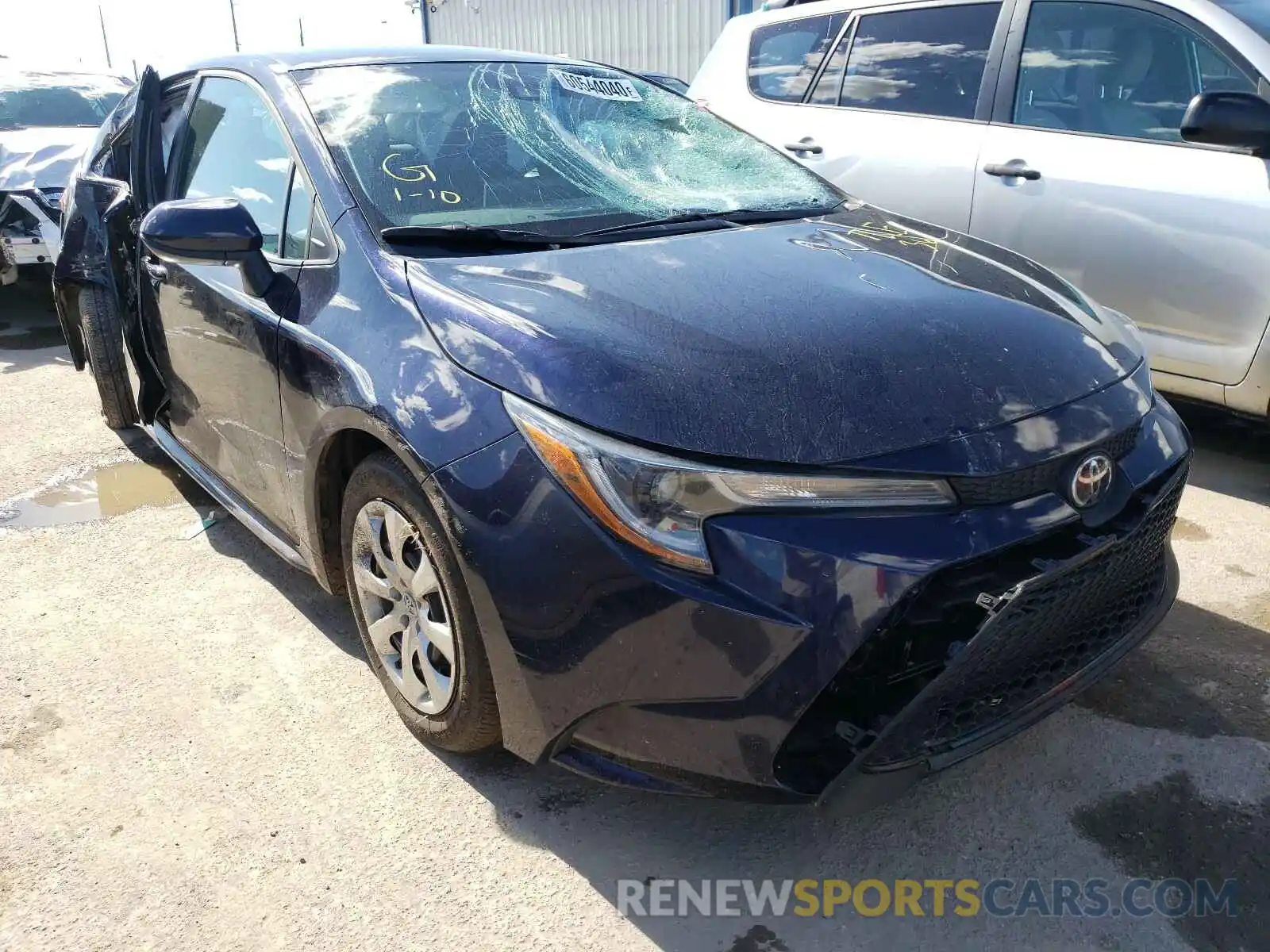 1 Photograph of a damaged car 5YFEPRAE6LP087445 TOYOTA COROLLA 2020