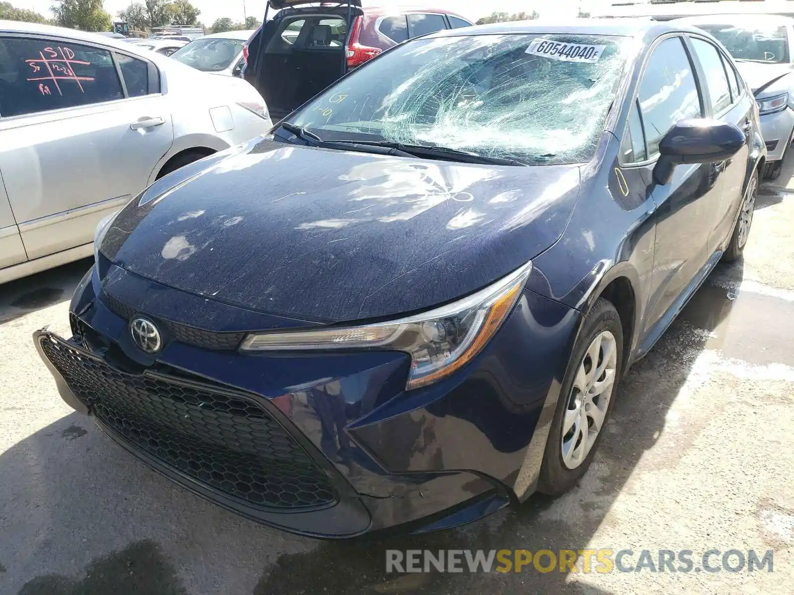 2 Photograph of a damaged car 5YFEPRAE6LP087445 TOYOTA COROLLA 2020