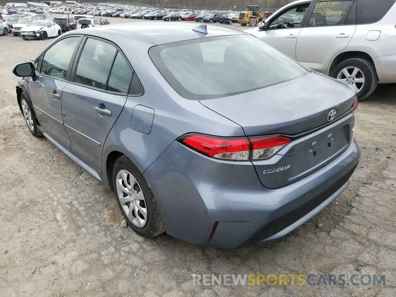 3 Photograph of a damaged car 5YFEPRAE6LP087851 TOYOTA COROLLA 2020