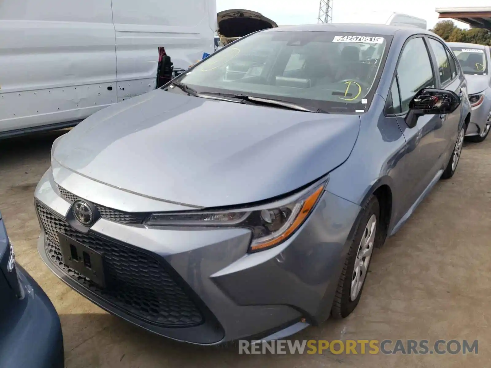 2 Photograph of a damaged car 5YFEPRAE6LP088420 TOYOTA COROLLA 2020