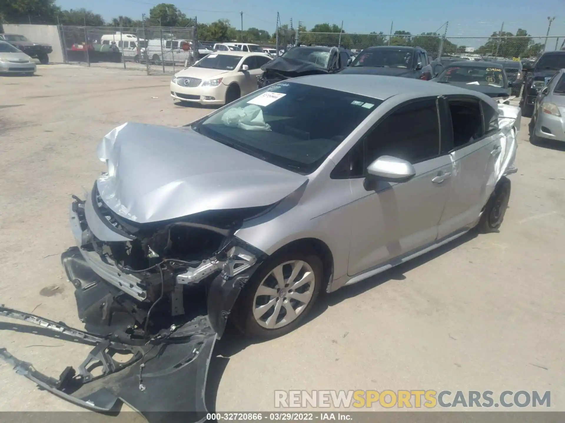 2 Photograph of a damaged car 5YFEPRAE6LP089115 TOYOTA COROLLA 2020