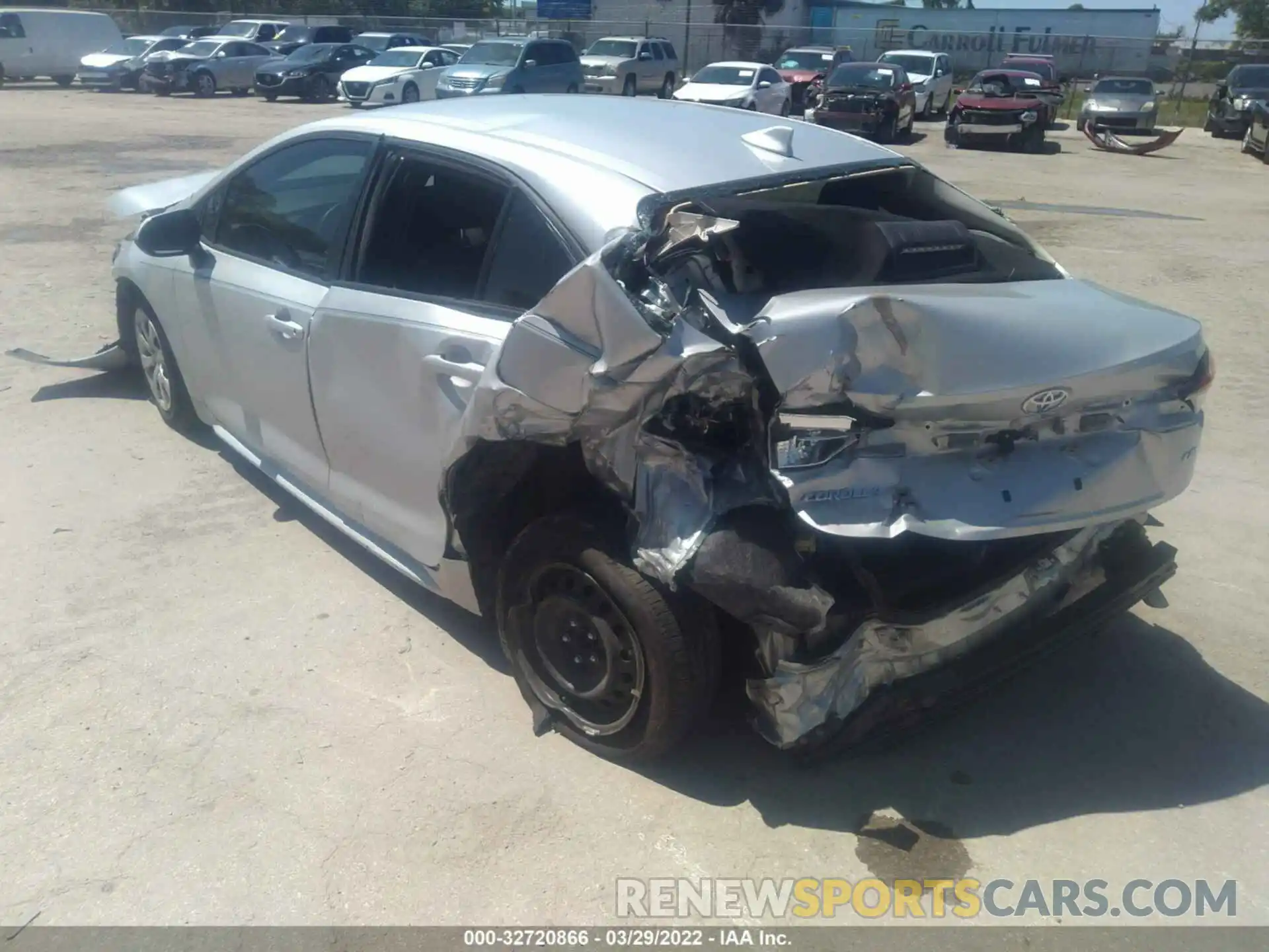 3 Photograph of a damaged car 5YFEPRAE6LP089115 TOYOTA COROLLA 2020