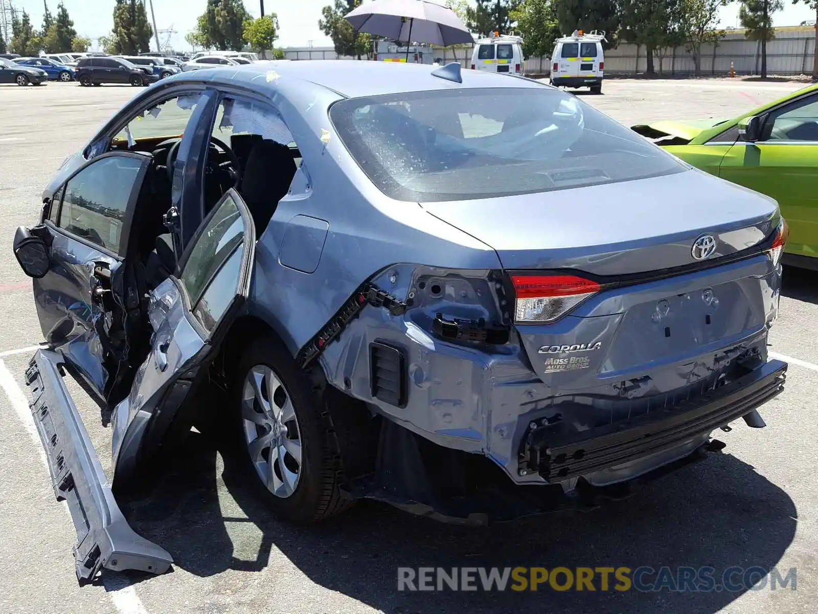 3 Photograph of a damaged car 5YFEPRAE6LP089843 TOYOTA COROLLA 2020