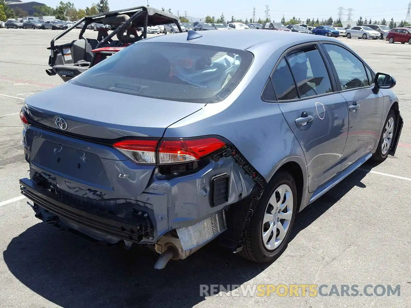 4 Photograph of a damaged car 5YFEPRAE6LP089843 TOYOTA COROLLA 2020