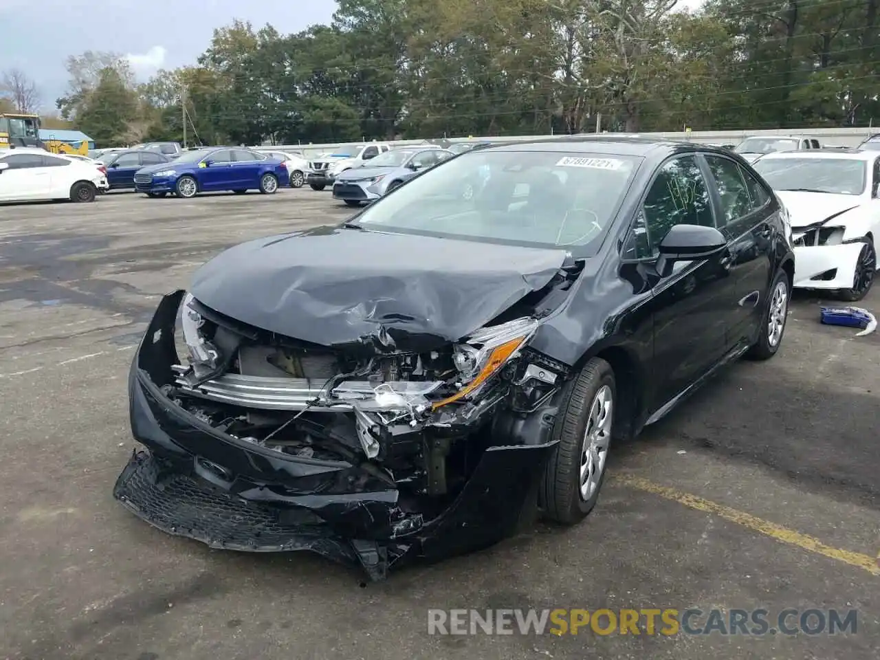 2 Photograph of a damaged car 5YFEPRAE6LP090314 TOYOTA COROLLA 2020