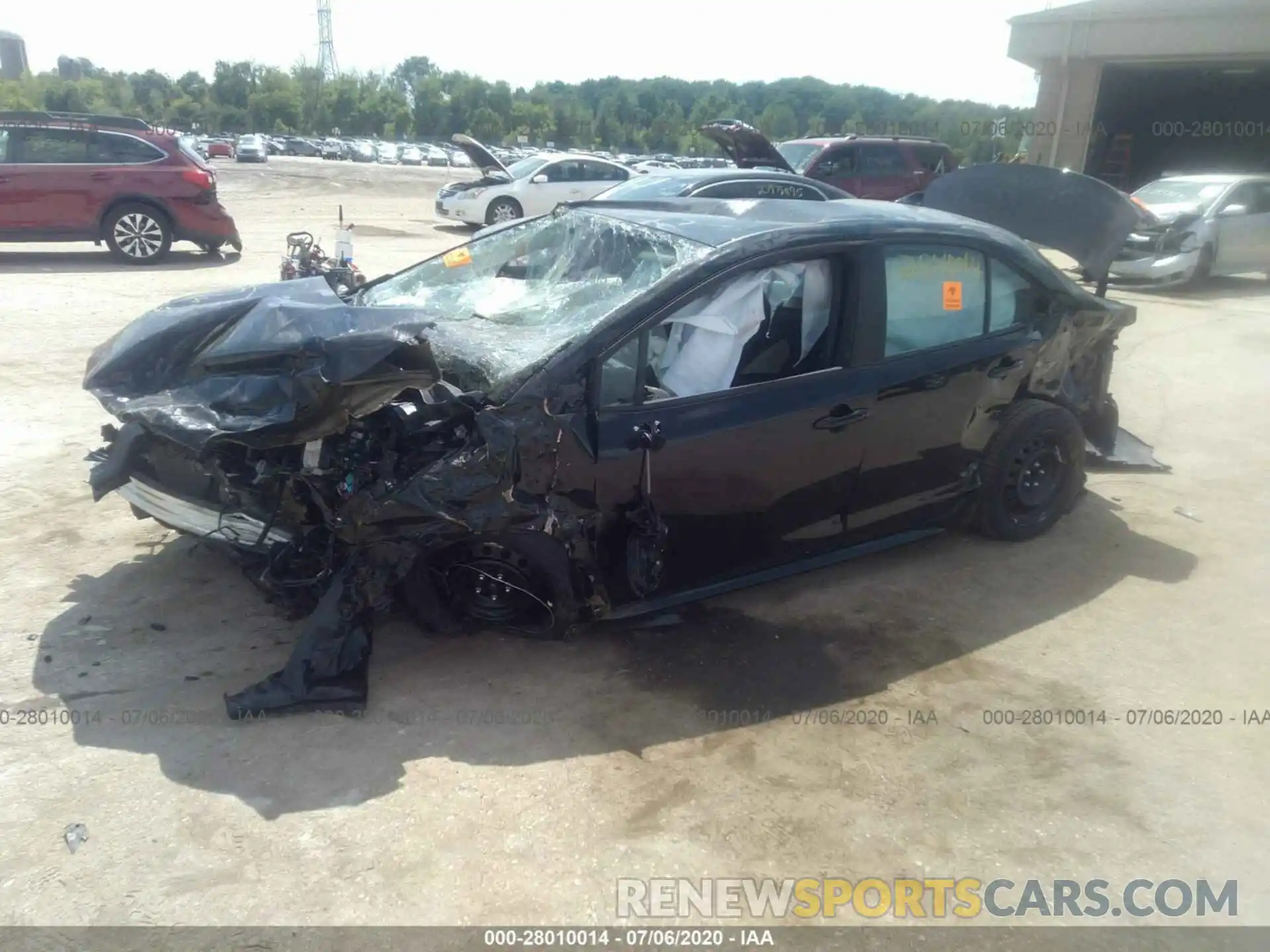 2 Photograph of a damaged car 5YFEPRAE6LP090555 TOYOTA COROLLA 2020