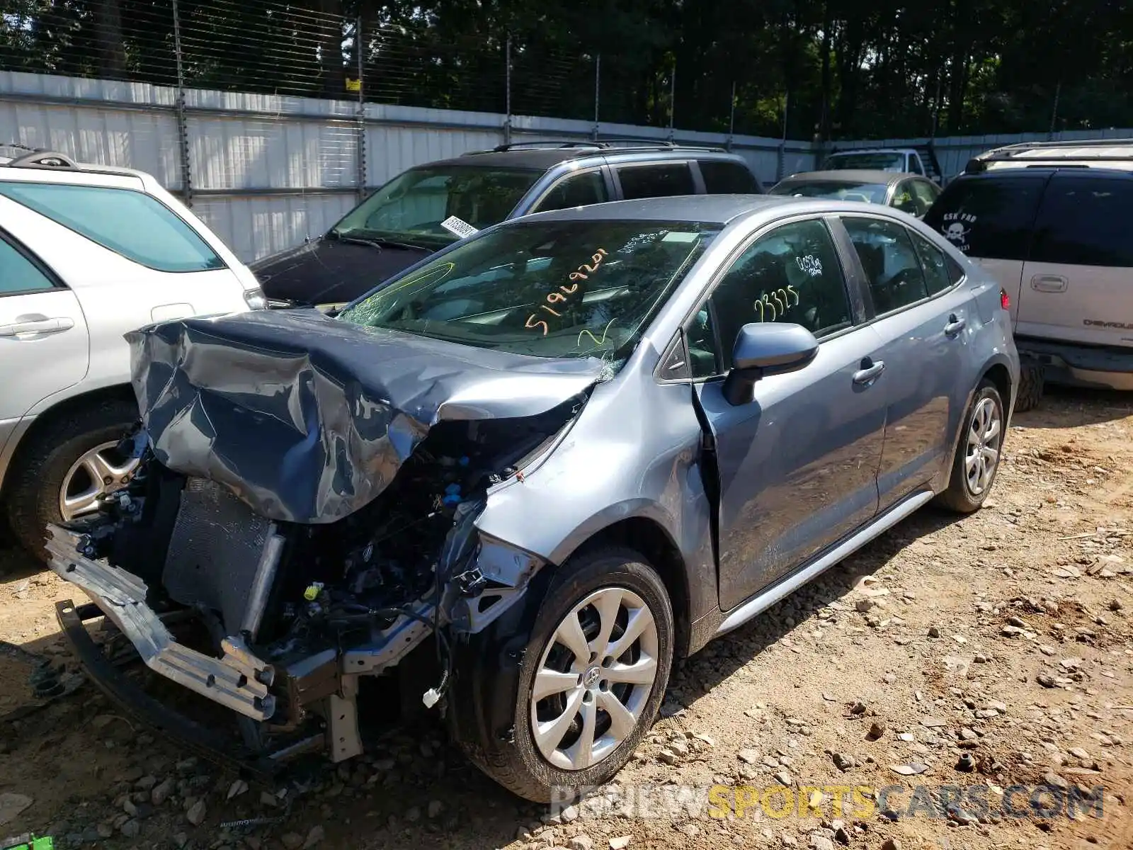 2 Photograph of a damaged car 5YFEPRAE6LP090622 TOYOTA COROLLA 2020