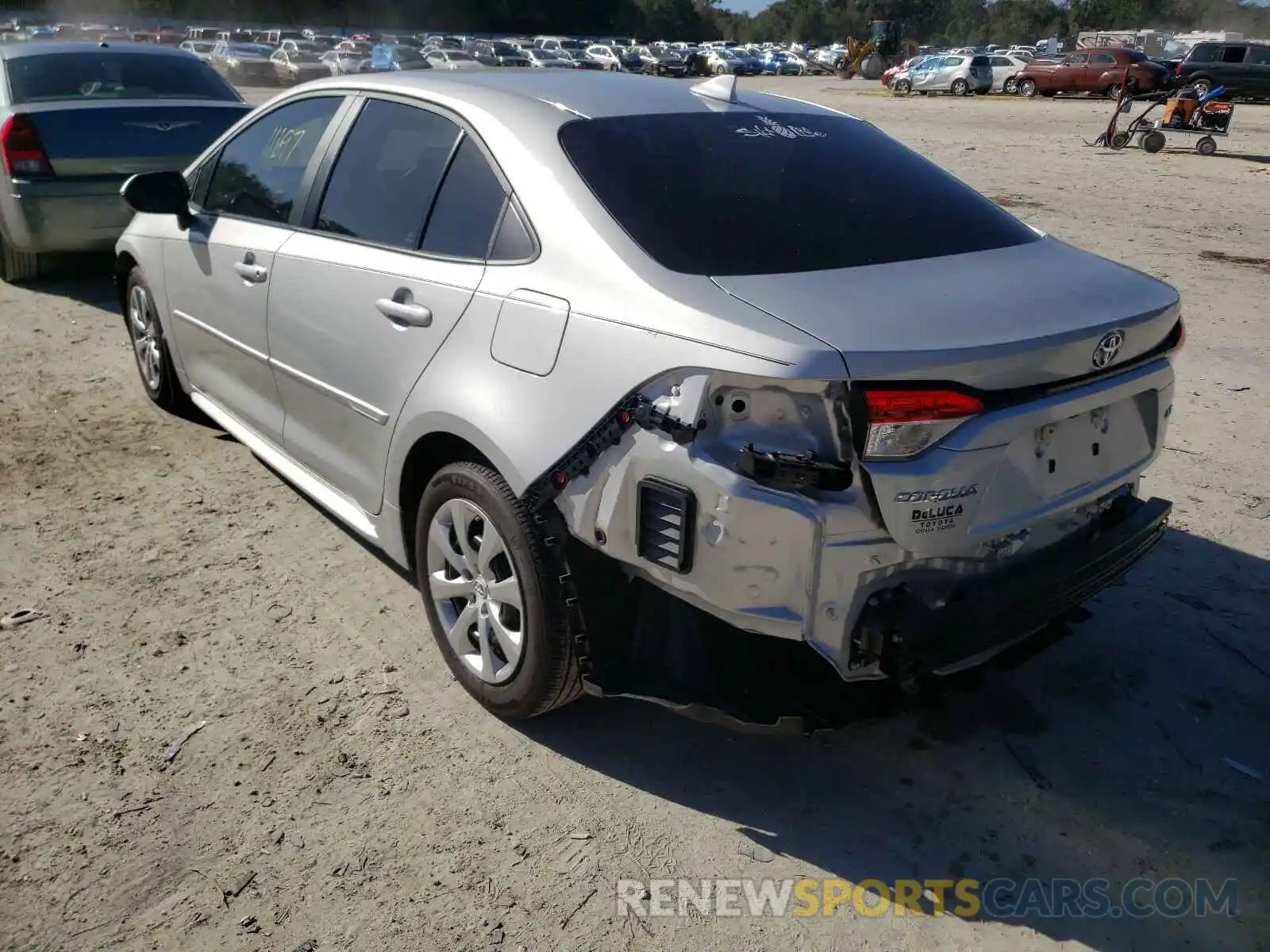 3 Photograph of a damaged car 5YFEPRAE6LP090796 TOYOTA COROLLA 2020