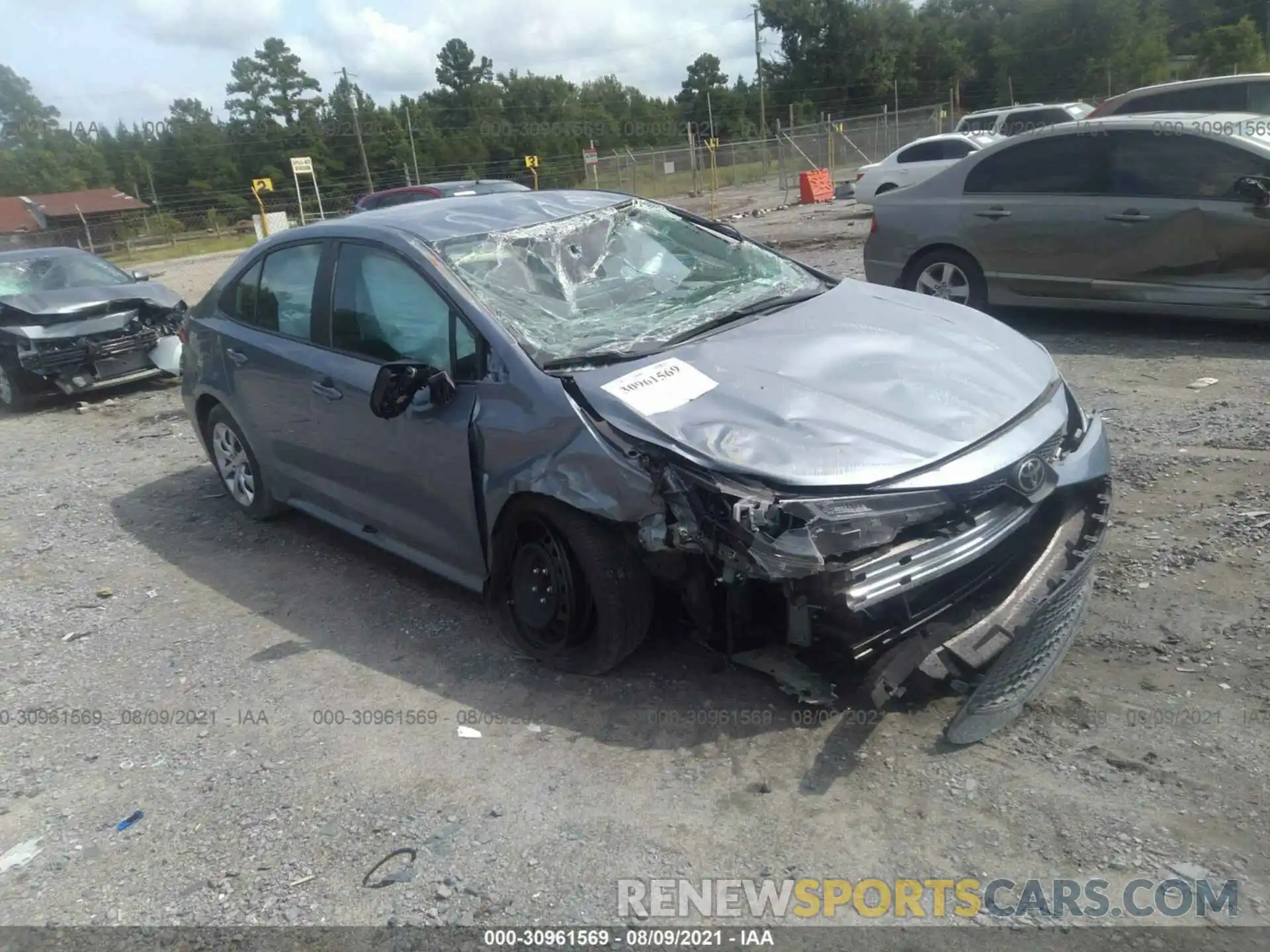 1 Photograph of a damaged car 5YFEPRAE6LP090913 TOYOTA COROLLA 2020