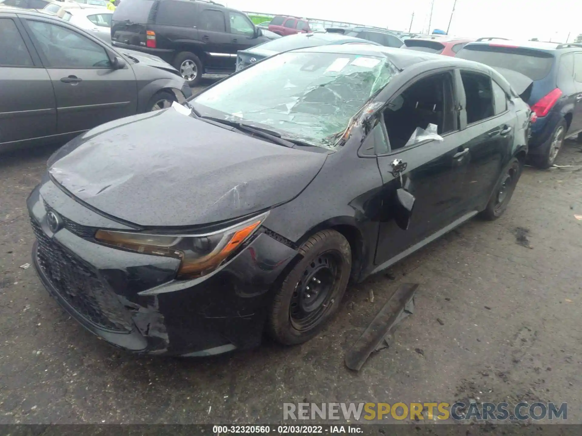 2 Photograph of a damaged car 5YFEPRAE6LP091494 TOYOTA COROLLA 2020